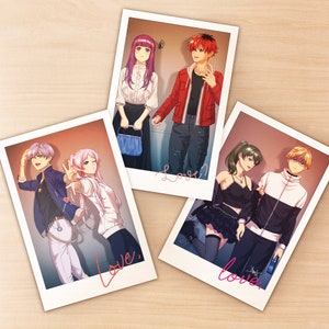 Cartes postales de Frieren modernes, cartes postales d'anime, petits imprimés d'anime | Frieren et Himmel, Stark et Fern, Ubel et Land