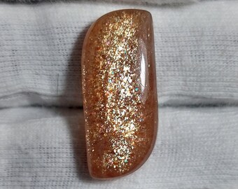 Sun Stone,Natural Sun Stone,Red Fire Sun Stone,Sun Stone Cabochon,Loose Gemstone,Gemstone Jewelry,Natural Gemstone,Size,31×14×8,mm,ct29.20