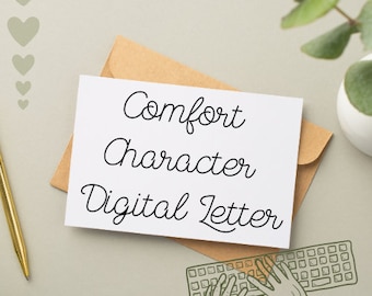 Digital Letter From Your Comfort Character
