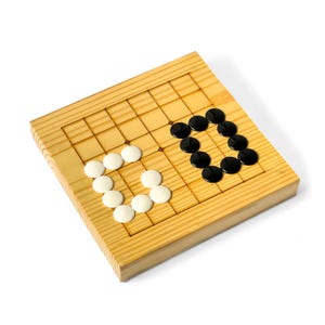 Handmade Go Game pinewood Mini Go Ban, Go Game for Kids, Personalized Handmade Mini Go Game, gift for kids, fathers day gift