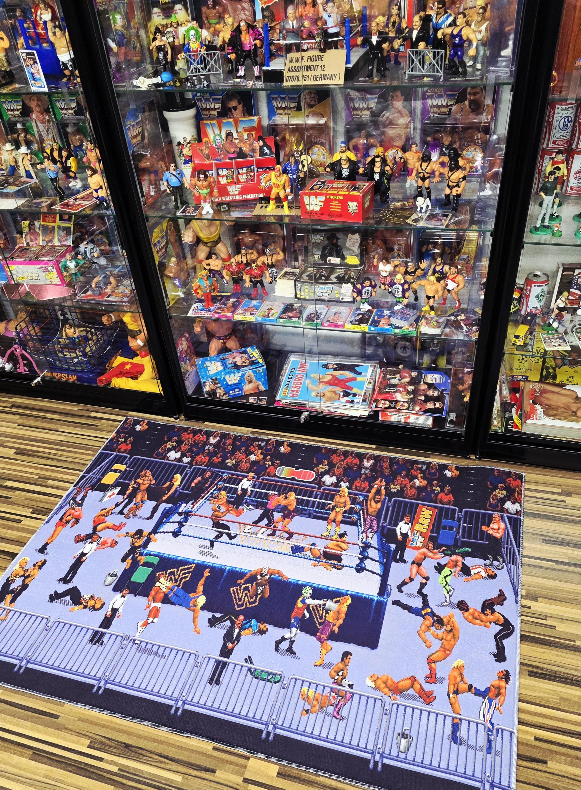 16-bit WWF Royal Rumble Wrestling Rug - Classic Blue Edition - 39