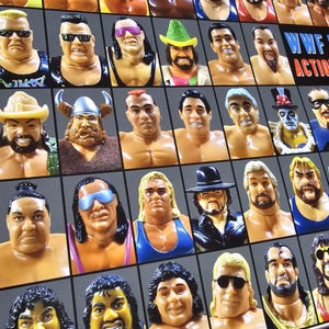 All HASBRO FIGURES Poster 16.5x 23.4inch (A2) all figures print hulk hogan macho man bret hart wwf wwe series 11 hasbromaniacs undertaker