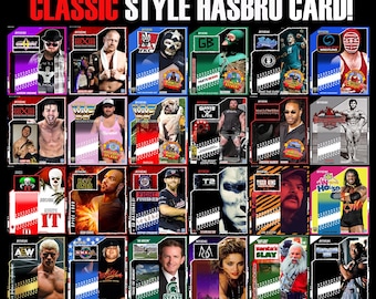Custom Hasbro Style Cardback + Blister - Personalized Action Figure Packaging - Retro Wrestling Gift - Design & Print Service - DIY Display