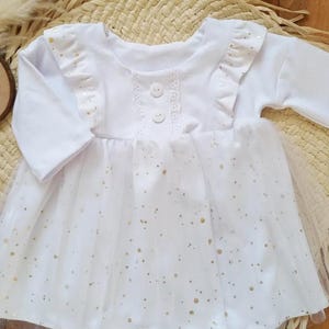 Christening dress, festive clothing baby toddler, flower girl dress, christening outfit girl, baby dress