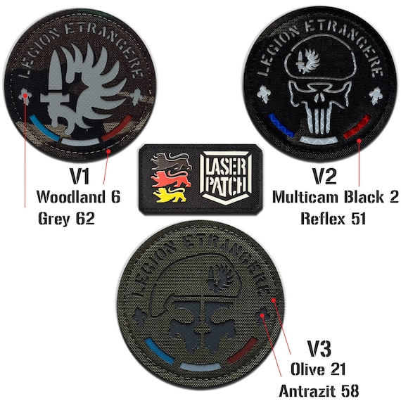 France Legion Entrangere Laser Cut Cordura Patch with Velcro