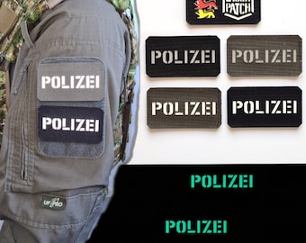 Police Police Allemagne Patch Cordura découpé au laser avec Velcro