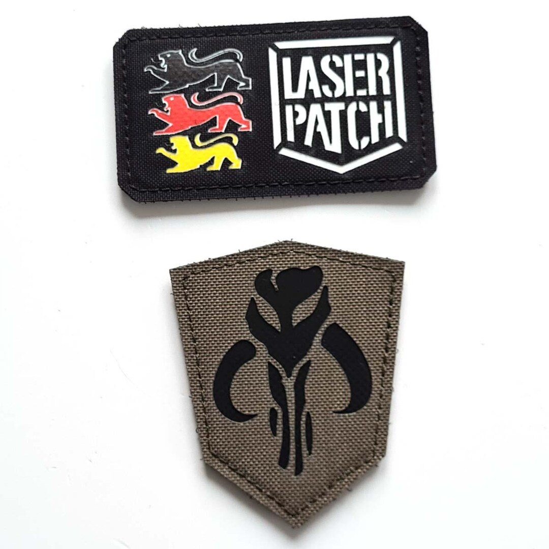 Boba Fett 3.1x2.6 Mandalorian Star Wars Laser Cut Patch With