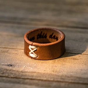 Leather Ring Horween Cordovan image 3