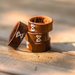 Leather Ring Horween Cordovan image 4