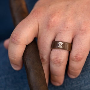 Leather Ring Horween Cordovan image 10