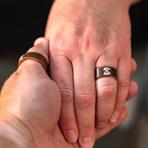 Leather Ring Horween Cordovan image 7