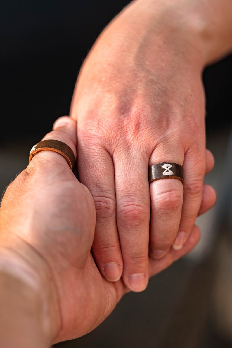 Leather Ring Horween Cordovan image 7