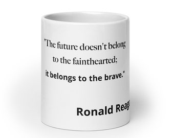 Taza con cita de Ronald Reagan n.º 1