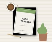 Daily Habit Tracker Printable | 30-Day Habit Challenge PDF | Minimalist Wellness Planner | Goal & Routine Tracker | Letter Size