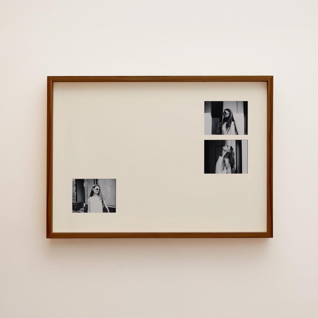 Custom Photo Mat Wall Art: Neutral Modern Minimalist Passepartout ...