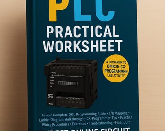 PLC Practical Worksheet | Dol Motor Starter Training | CX-Programmer Guide | Ladder Logic Workbook | Beginner Exercises PDF