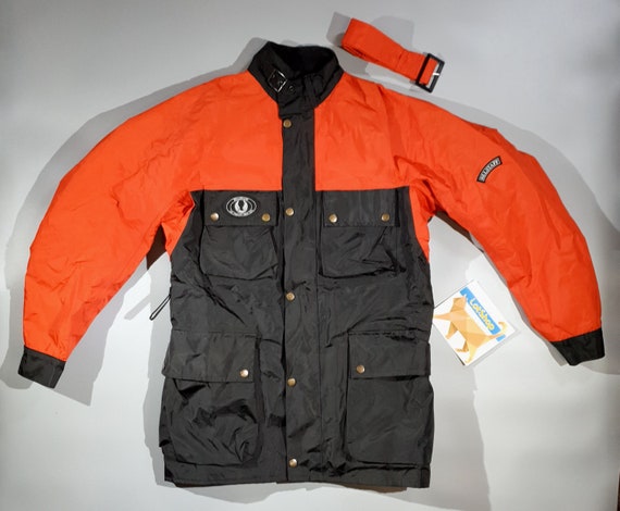 Belstaff Trialmaster 500 Biker Motorcycle Vintage Black-orange 
