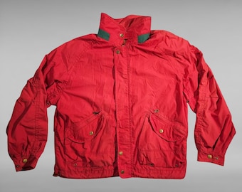 Vintage Monza Italian Grand Prix F1 Racing Jacket Men’s L – Red Tartan Lined 90s Motorsport Coat