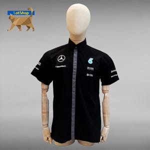 Mercedes AMG Petronas F1 Team Hugo Boss Racing Black Cotton Short