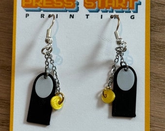 Spirited Away No-Face Earrings | Anime Jewelry | Ghibli Dangle Earrings | Kawaii Cosplay Gift