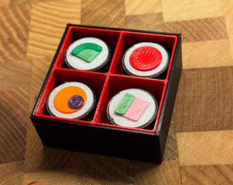 Sushi Bento Fridge Magnets | Kawaii Foodie Gift | Anime Kitchen Decor