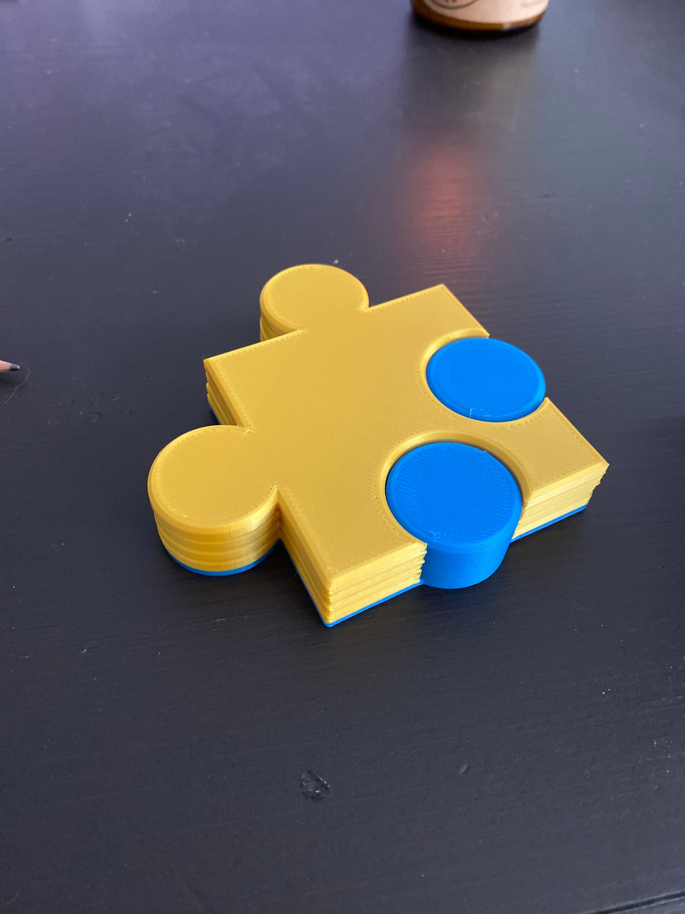 3D Printed Coasters Banjo Kazooie Jiggies Coaster Set Gift for Gamers Puzzle Piece Coaster Set