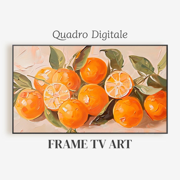 Frame TV Art Textured Citrus Digital Download for Tv Colorful Pop Art Summer or Spring Frame Tv Instant Download