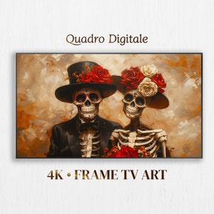 Frame TV Art, Dia De Los Muertos Digital Art для телевизоров Samsung, мгновенная загрузка