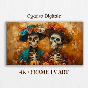 Cantrinas Frame TV Art, Dia De Los Muertos Digital Art для телевизоров Samsung, мгновенная загрузка