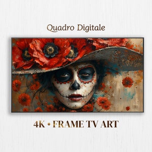Frame TV Art, Cantrina Calavera, Dia De Los Muertos Digital Art для телевизоров Samsung, мгновенная загрузка