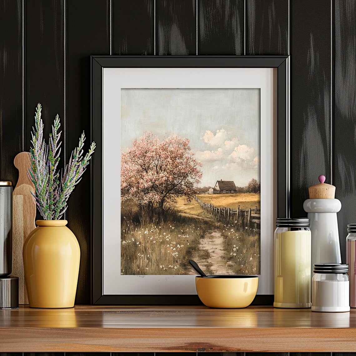 Spring Printable Farmhouse Spring Farmhouse Printable Wall Art, Rustic Country Cottage With ...