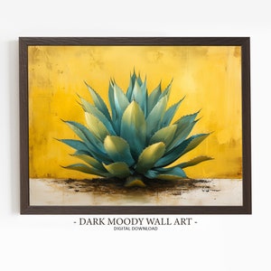 Mexico agave print, afdrukbare Spaanse muurkunst, digitale download schilderij Cinco de Mayo