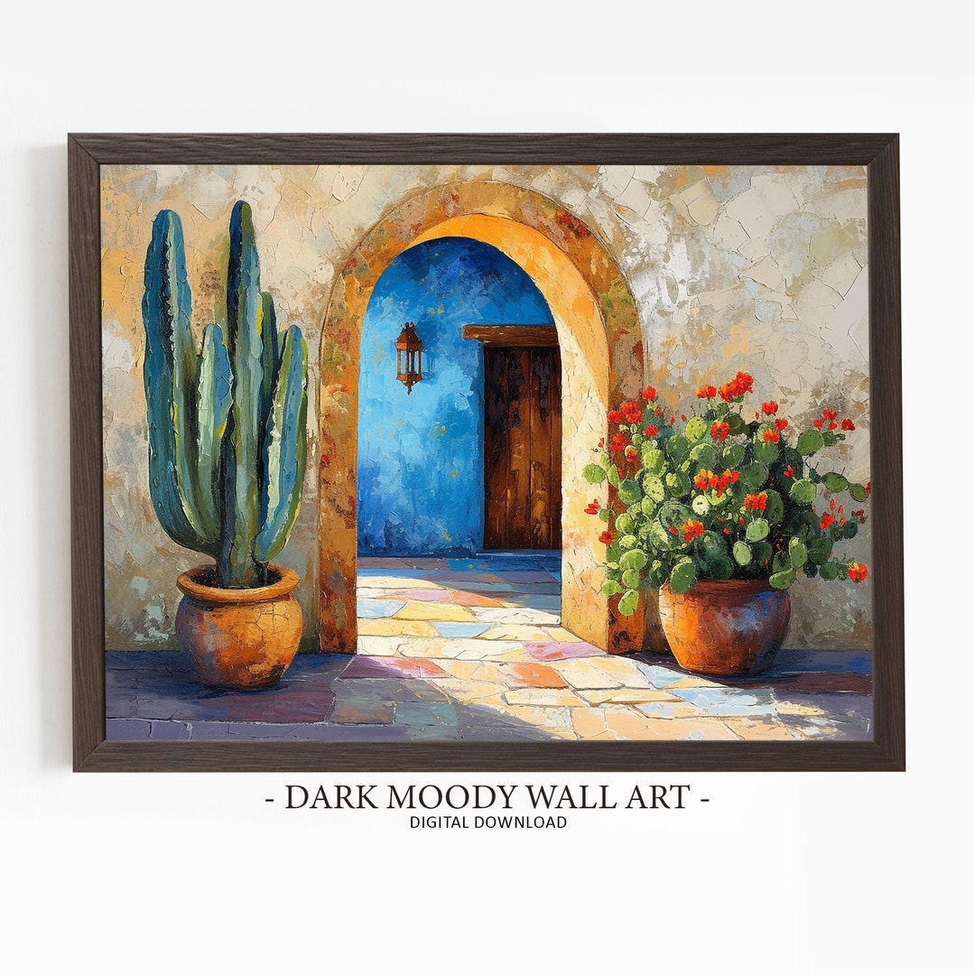 Mexican Print, Printable Mexico Decor, Hispanic Wall Art, Archway ...
