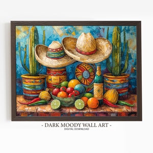 Mexicaanse Cinco de Mayo-print, afdrukbare Spaanse muurkunst, digitale download