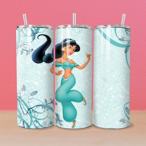 Princess Jasmine Tumbler wrap 20oz skinny tumbler, Jasmine png,digital download, printable sublimation image