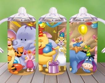 Winnie the Pooh  Tumbler wrap 12oz tumbler ,digital download, printable sublimation image