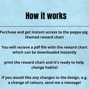Peppa Pig Reward Chart for Kids, Behaviour Chart, Habit Tracker ...