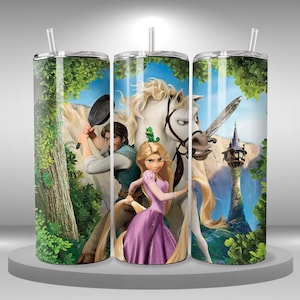 Rapunzel Princess Tumbler 20 Unzen Skinny Tumbler, digitaler download, druckbare Sublimationsbild