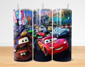 Cars Movie  Tumbler wrap 20oz skinny tumbler, Cars, lightning Mcqueen, png,digital download, printable sublimation image