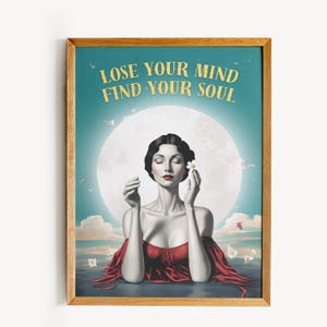 Lose Your Mind Find Your Soul Vintage Poster, Lose Your Mind Print, Vintage Music-Inspired Wall Art, Retro Poster Print, Music Retro Poster