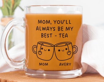 Custom Mom Best-Tea Mug, Personalized Bestie Mom Gift, Mom Birthday, Mothers Day Gift, Long Distance