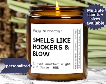 Funny Personalized Birthday Candle: Adult Humor Gift