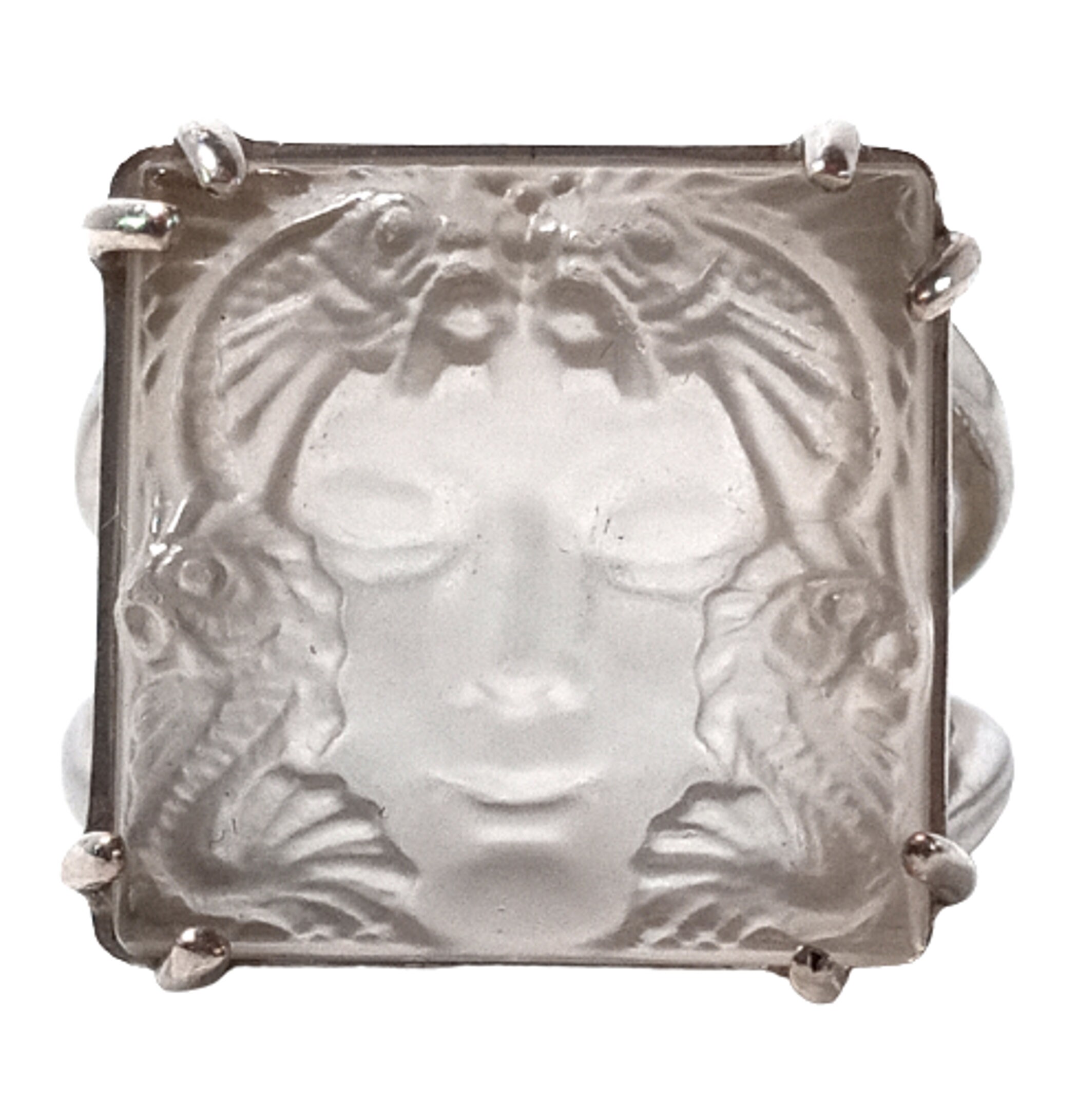 G2251LALIQUE ラリック クリスタル 置物 鳥 ラリック 白鳥のトレイ 2