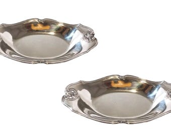 Christofle-Gallia. 2 Louis XV style bread baskets with scrolls