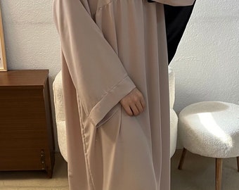 Abaya dress, hijab khimar , for Muslim woman dresses, kaftan, madina silk, modest dress, Muslim clothing
