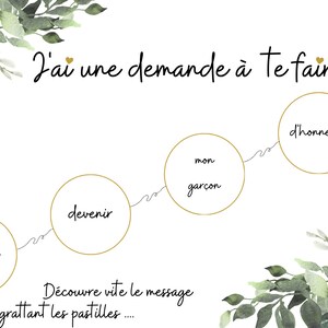 Carte à gratter - Témoin/Demoiselle D'honneur image 3