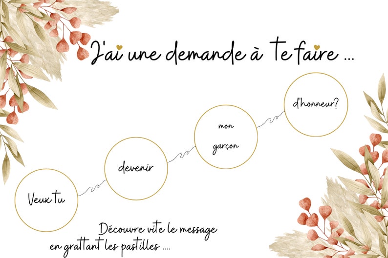 Carte à gratter - Témoin/Demoiselle D'honneur image 4