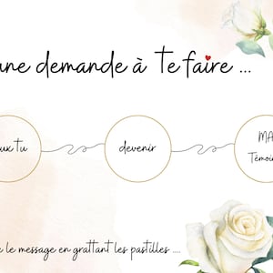 Carte à gratter - Témoin/Demoiselle D'honneur