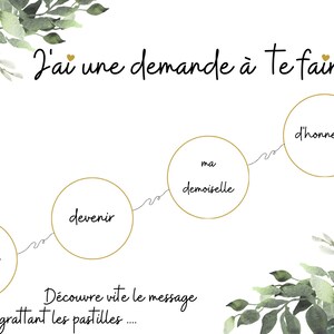 Carte à gratter - Témoin/Demoiselle D'honneur image 2