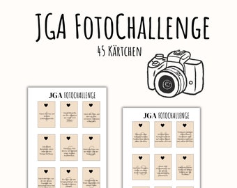 Tâches photo JGA, défi photo JGA, jeux de fête de poule, jeu jga imprimable, modèle de jeu jga drôle, PDF A4